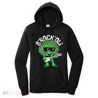 Rocking Broccoli Playing Guitar Veggie Vegetable Vegetarian Women's Hoodie thumb 0