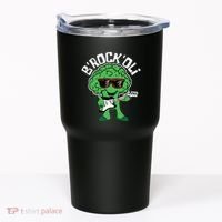 Rocking Broccoli Playing Guitar Veggie Vegetable Vegetarian Tumbler thumb 0