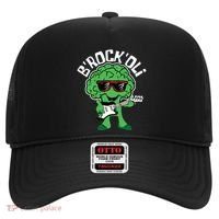 Rocking Broccoli Playing Guitar Veggie Vegetable Vegetarian Hat thumb 0