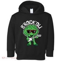 Rocking Broccoli Playing Guitar Veggie Vegetable Vegetarian Toddler Hoodie thumb 0
