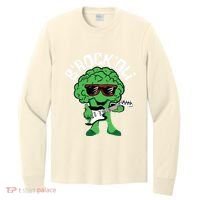 Rocking Broccoli Playing Guitar Veggie Vegetable Vegetarian Long Sleeve Shirt thumb 0