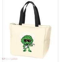 Rocking Broccoli Playing Guitar Veggie Vegetable Vegetarian Tote Bag thumb 3