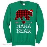 Red Buffalo Plaid Mama Bear Christmas Pajama Family Sweatshirt thumb 0