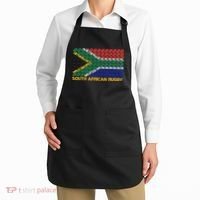 Rugby Ball Pattern South Africa Flag Apron thumb 2