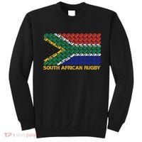 Rugby Ball Pattern South Africa Flag Sweatshirt thumb 0