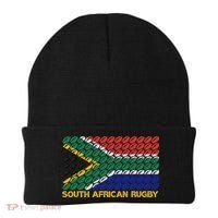 Rugby Ball Pattern South Africa Flag Beanie thumb 0