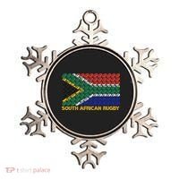 Rugby Ball Pattern South Africa Flag Ornament thumb 0