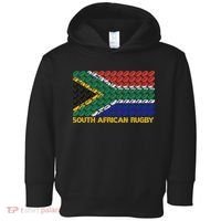 Rugby Ball Pattern South Africa Flag Toddler Hoodie thumb 0