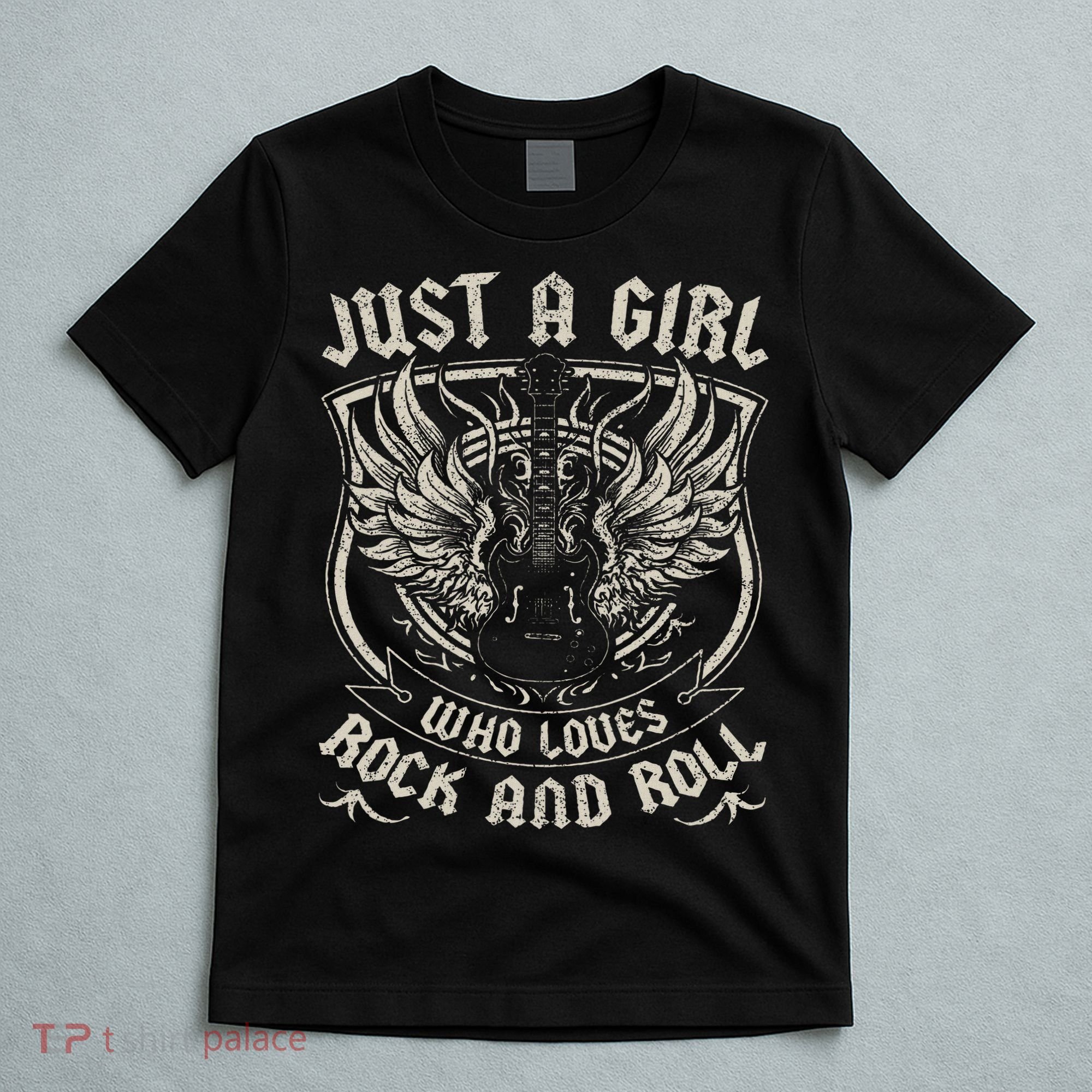 Rock Band Rock Concert Just A Girl Who Loves Rock And Roll T-Shirt