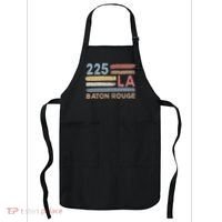 Retro Baton Rouge Area Code 225 Residents State Louisiana Apron thumb 0