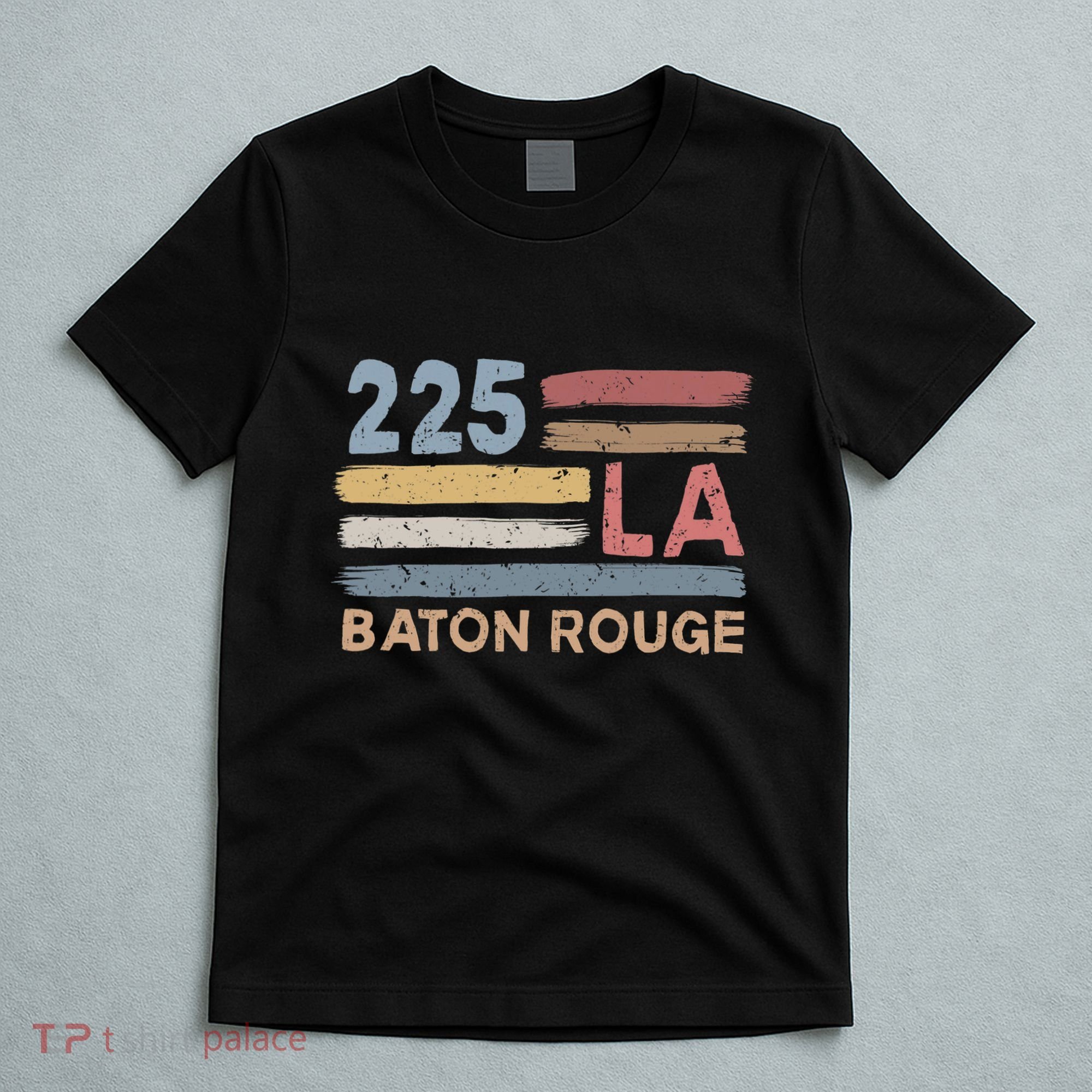 Retro Baton Rouge Area Code 225 Residents State Louisiana T-Shirt