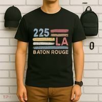 Retro Baton Rouge Area Code 225 Residents State Louisiana T-Shirt thumb 6