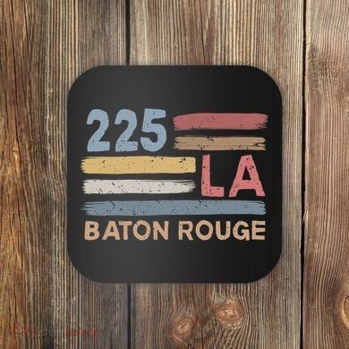 Retro Baton Rouge Area Code 225 Residents State Louisiana Coaster