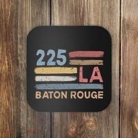 Retro Baton Rouge Area Code 225 Residents State Louisiana Coaster thumb 0