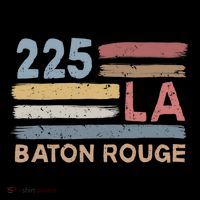 Retro Baton Rouge Area Code 225 Residents State Louisiana Women's Hoodie thumb 2