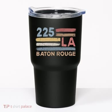 Retro Baton Rouge Area Code 225 Residents State Louisiana Tumbler