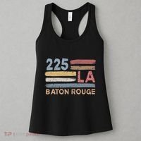 Retro Baton Rouge Area Code 225 Residents State Louisiana Women's Tank Top thumb 3