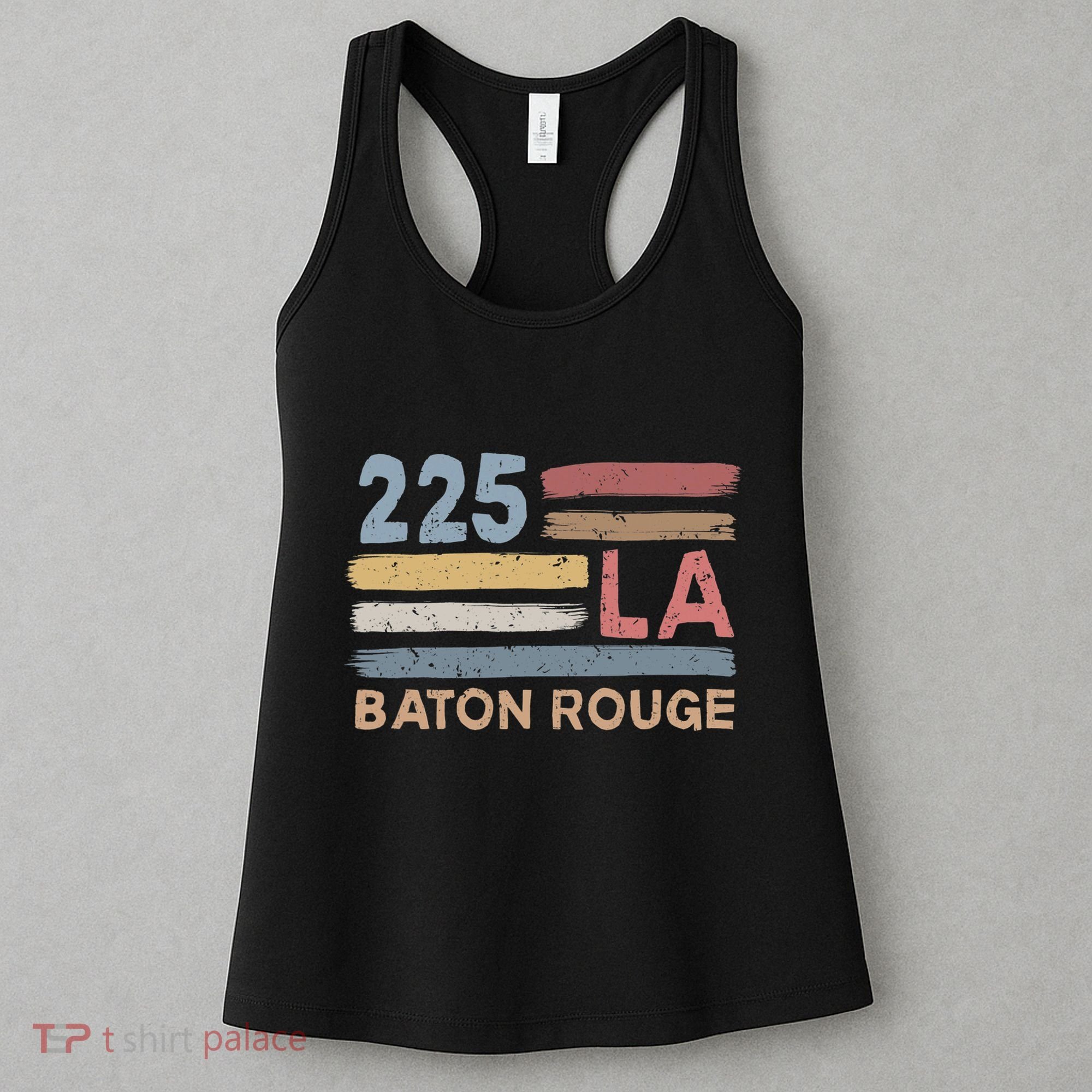 Retro Baton Rouge Area Code 225 Residents State Louisiana Women's Tank Top