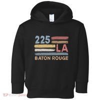Retro Baton Rouge Area Code 225 Residents State Louisiana Toddler Hoodie thumb 0