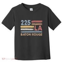 Retro Baton Rouge Area Code 225 Residents State Louisiana Toddler T-Shirt thumb 0