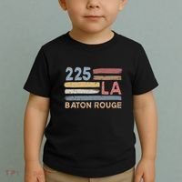 Retro Baton Rouge Area Code 225 Residents State Louisiana Toddler T-Shirt thumb 2
