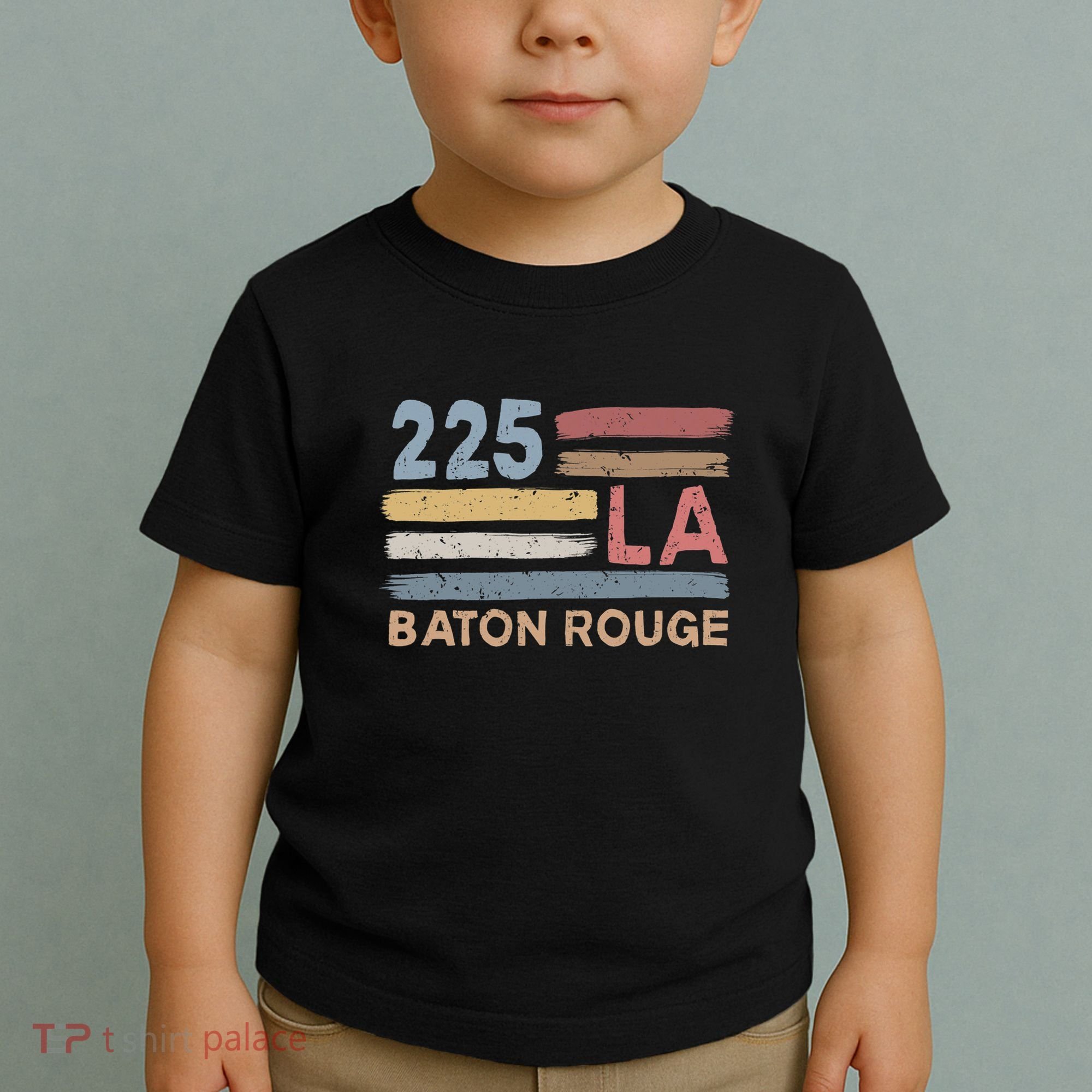 Retro Baton Rouge Area Code 225 Residents State Louisiana Toddler T-Shirt