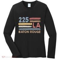 Retro Baton Rouge Area Code 225 Residents State Louisiana Women's Long Sleeve Shirt thumb 0