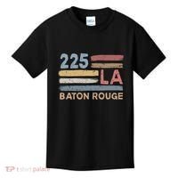 Retro Baton Rouge Area Code 225 Residents State Louisiana Kids T-Shirt thumb 0
