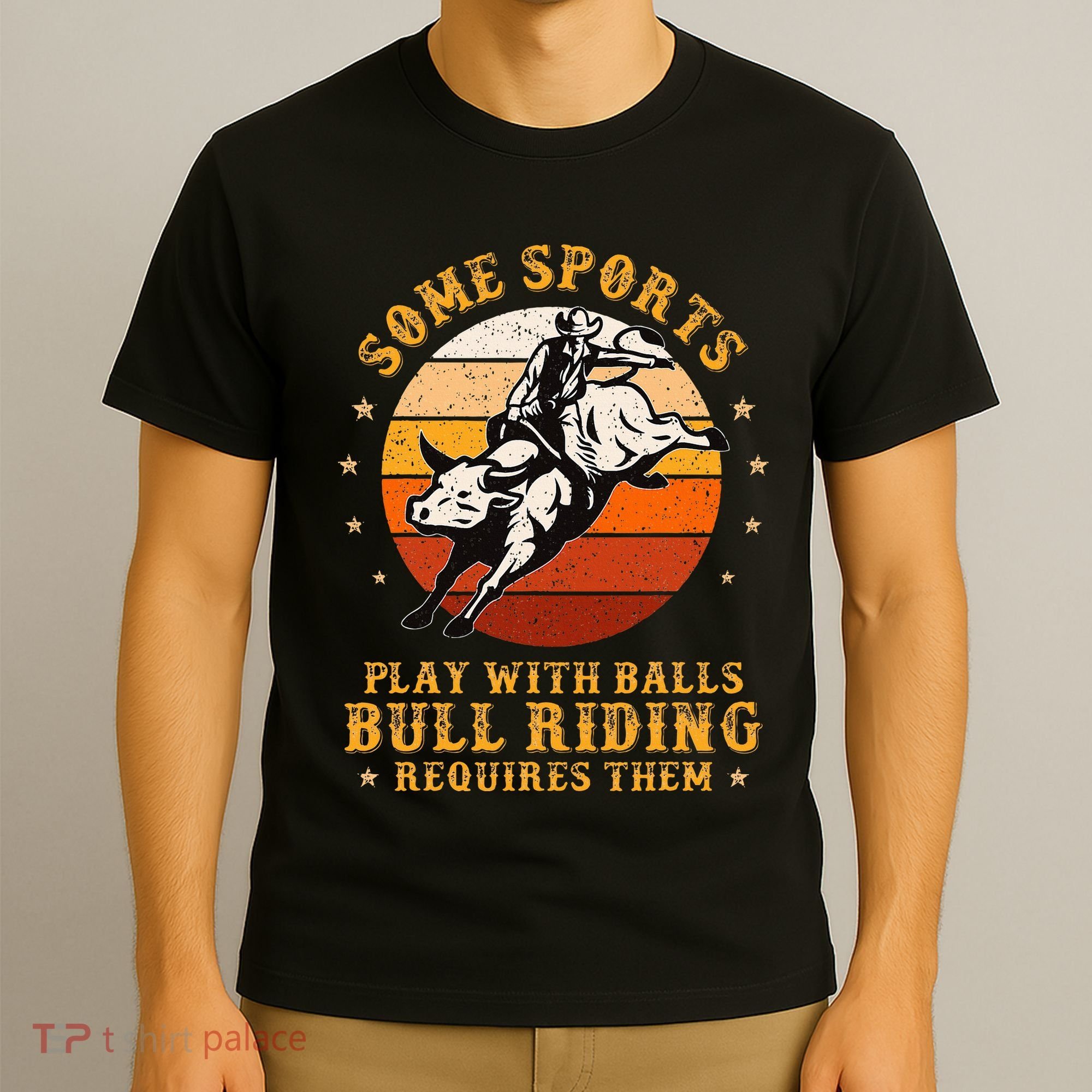 Rodeo Bull Riding Vintage Cowboy Country Ranch Bull Rider T-Shirt