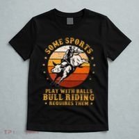 Rodeo Bull Riding Vintage Cowboy Country Ranch Bull Rider T-Shirt thumb 5