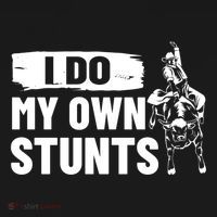 Rodeo Bull Rider I Do My Own Stunts Rodeo Party Bull Riding Gift Women's Hoodie thumb 2
