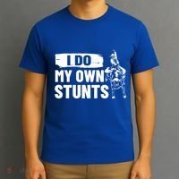 Rodeo Bull Rider I Do My Own Stunts Rodeo Party Bull Riding Gift T-Shirt thumb 3