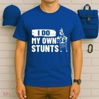 Rodeo Bull Rider I Do My Own Stunts Rodeo Party Bull Riding Gift T-Shirt thumb 6