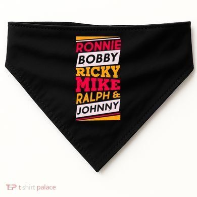 Ronnie Bobby Ricky Mike Ralph And Johnny USA-Made Doggie Bandana