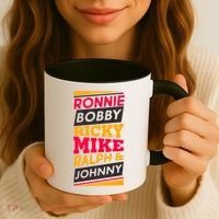 Ronnie Bobby Ricky Mike Ralph And Johnny Coffee Mug thumb 3