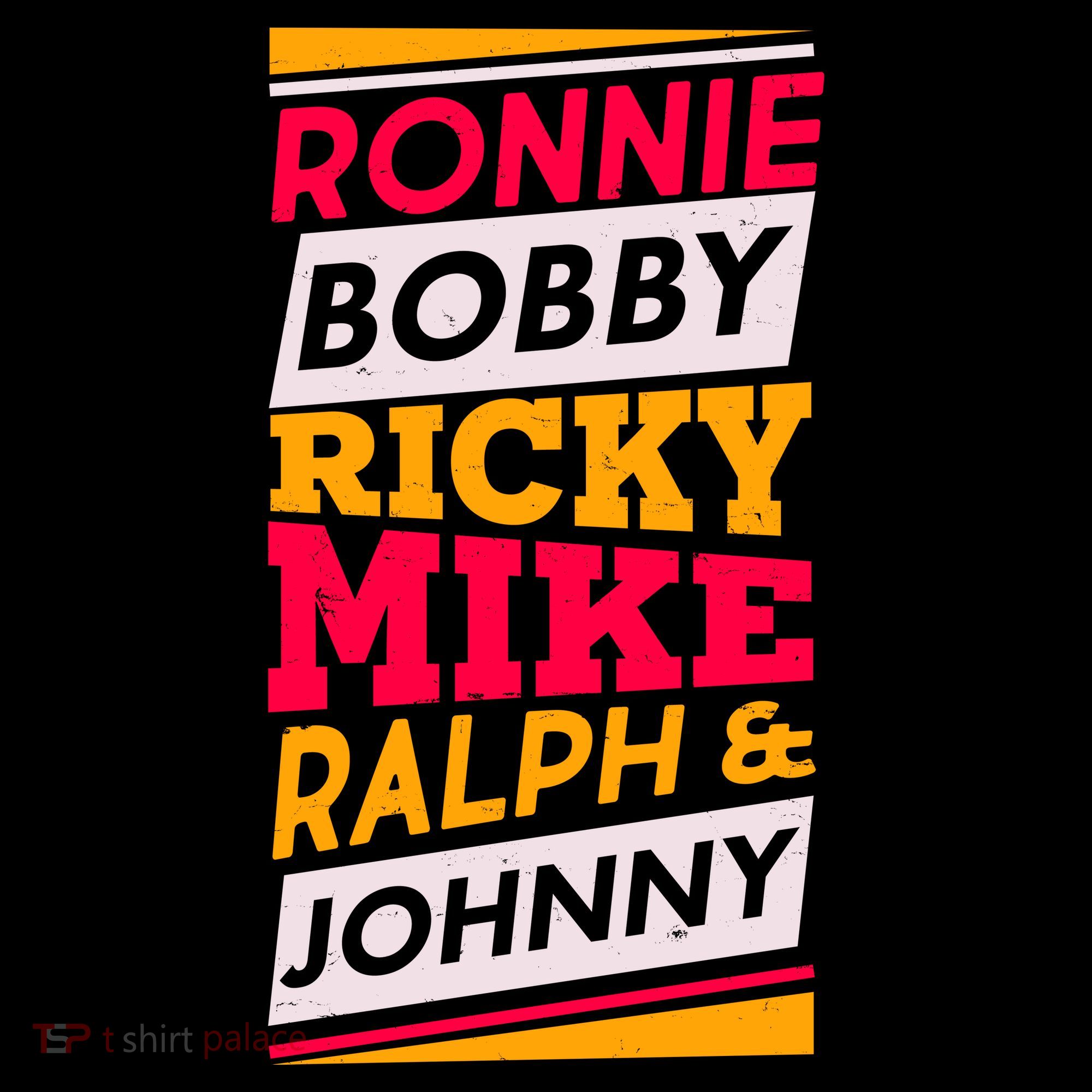 Ronnie Bobby Ricky Mike Ralph And Johnny Women's Hoodie