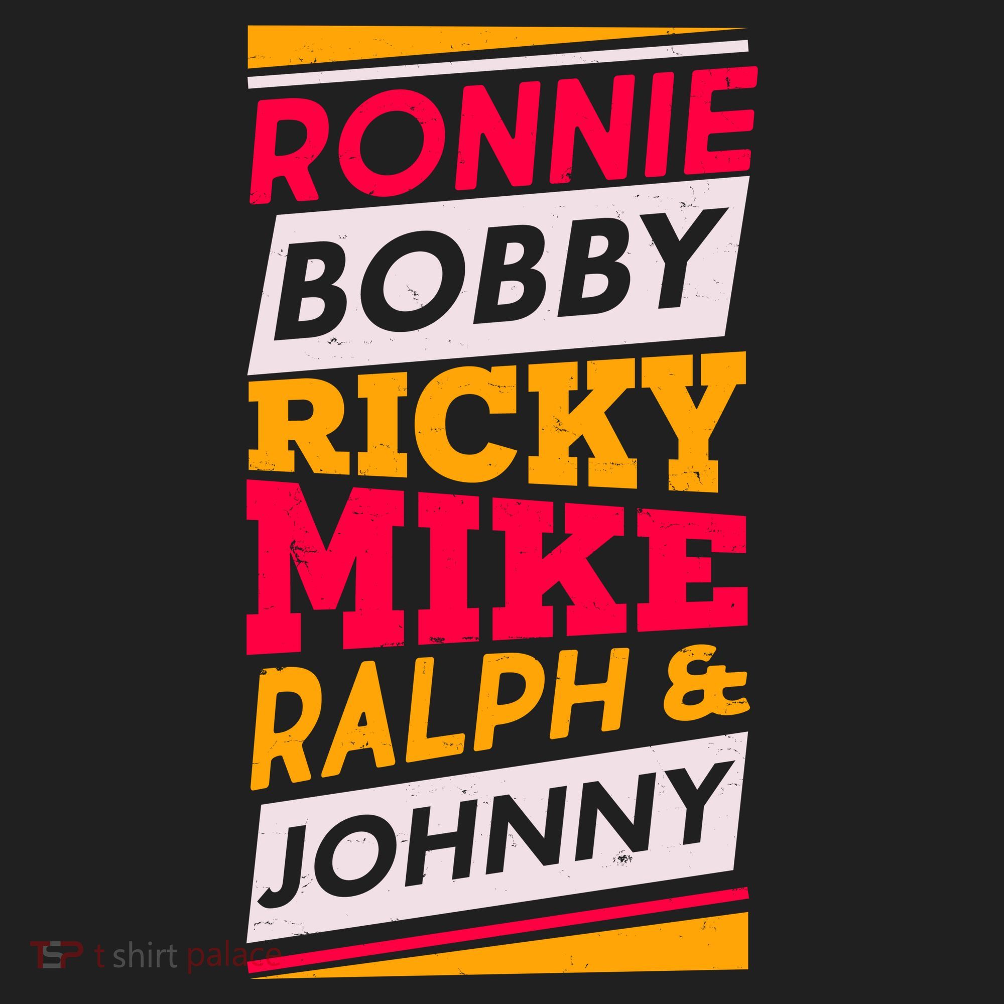 Ronnie Bobby Ricky Mike Ralph And Johnny Hat