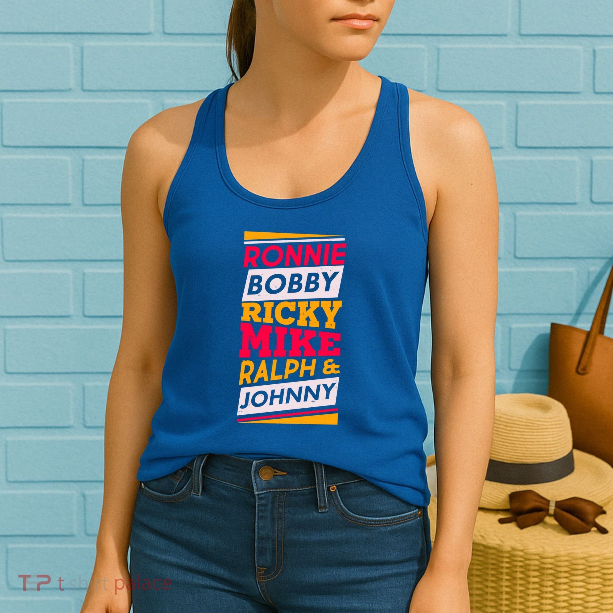 Ronnie Bobby Ricky Mike Ralph And Johnny Women's Tank Top