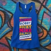 Ronnie Bobby Ricky Mike Ralph And Johnny Women's Tank Top thumb 3