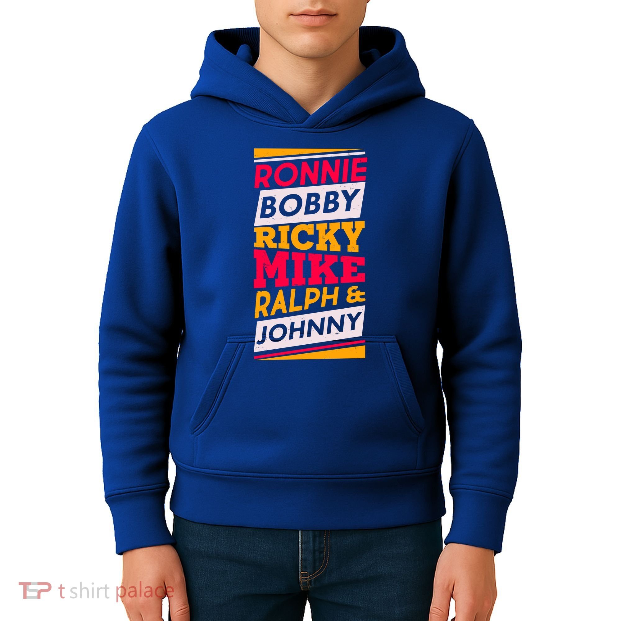 Ronnie Bobby Ricky Mike Ralph And Johnny Kids Hoodie