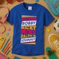 Ronnie Bobby Ricky Mike Ralph And Johnny Kids T-Shirt thumb 3