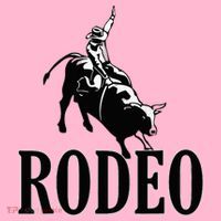Rodeo Bull Rider Cowboy Riding A Bull At The Rodeo Coaster thumb 2