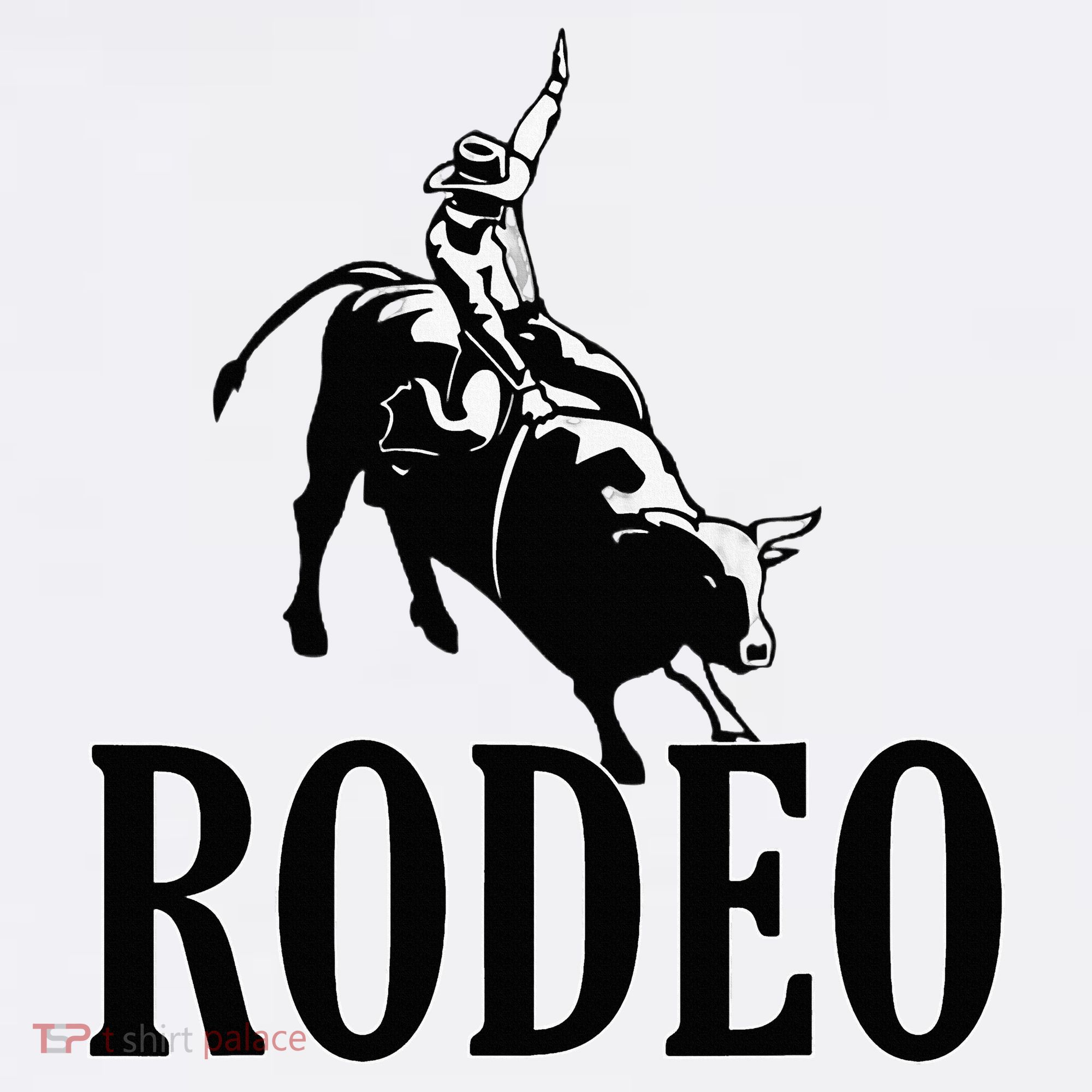 Rodeo Bull Rider Cowboy Riding A Bull At The Rodeo Long Sleeve Shirt