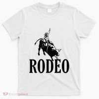 Rodeo Bull Rider Cowboy Riding A Bull At The Rodeo T-Shirt thumb 0