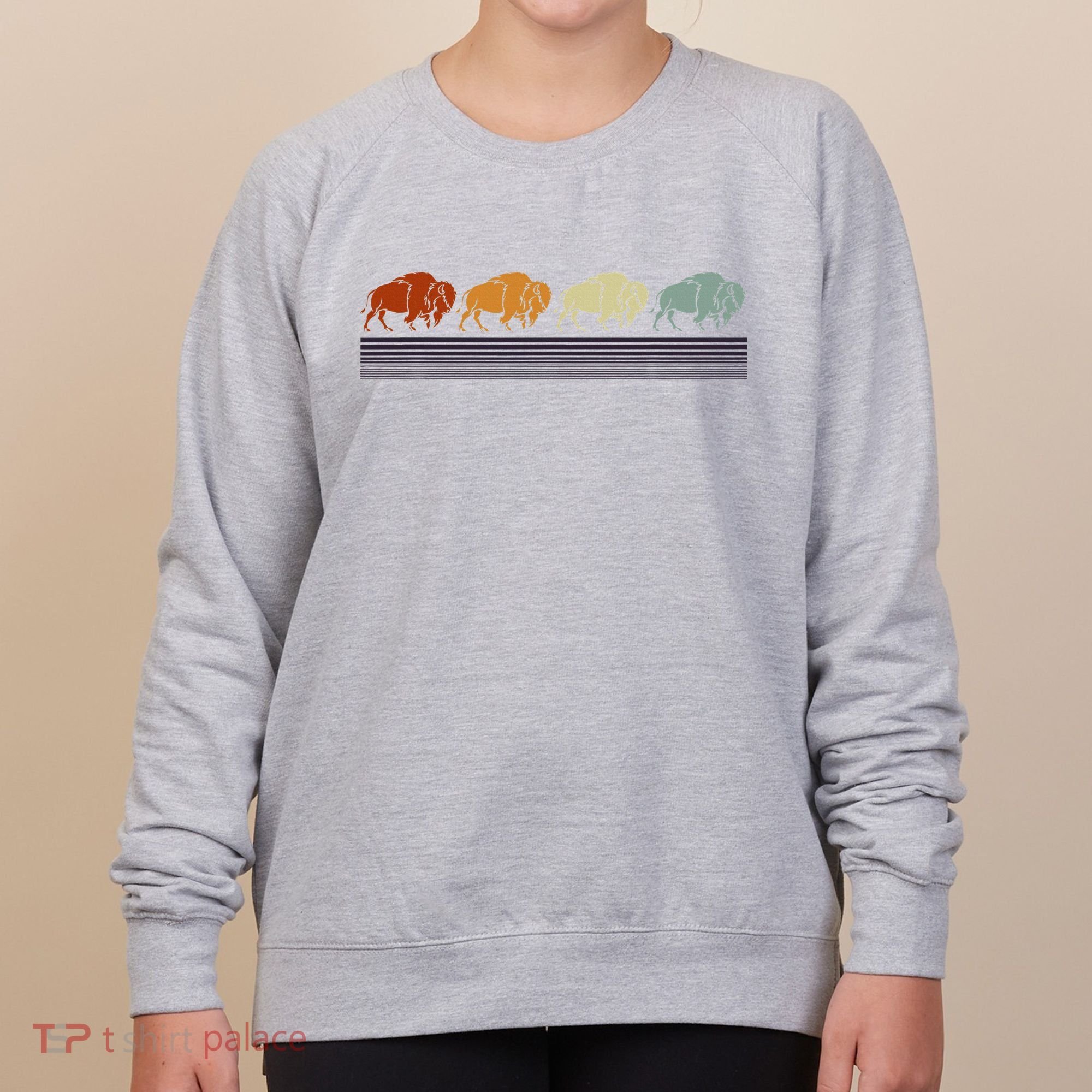 Retro Buffalo Women's Sweatshirt