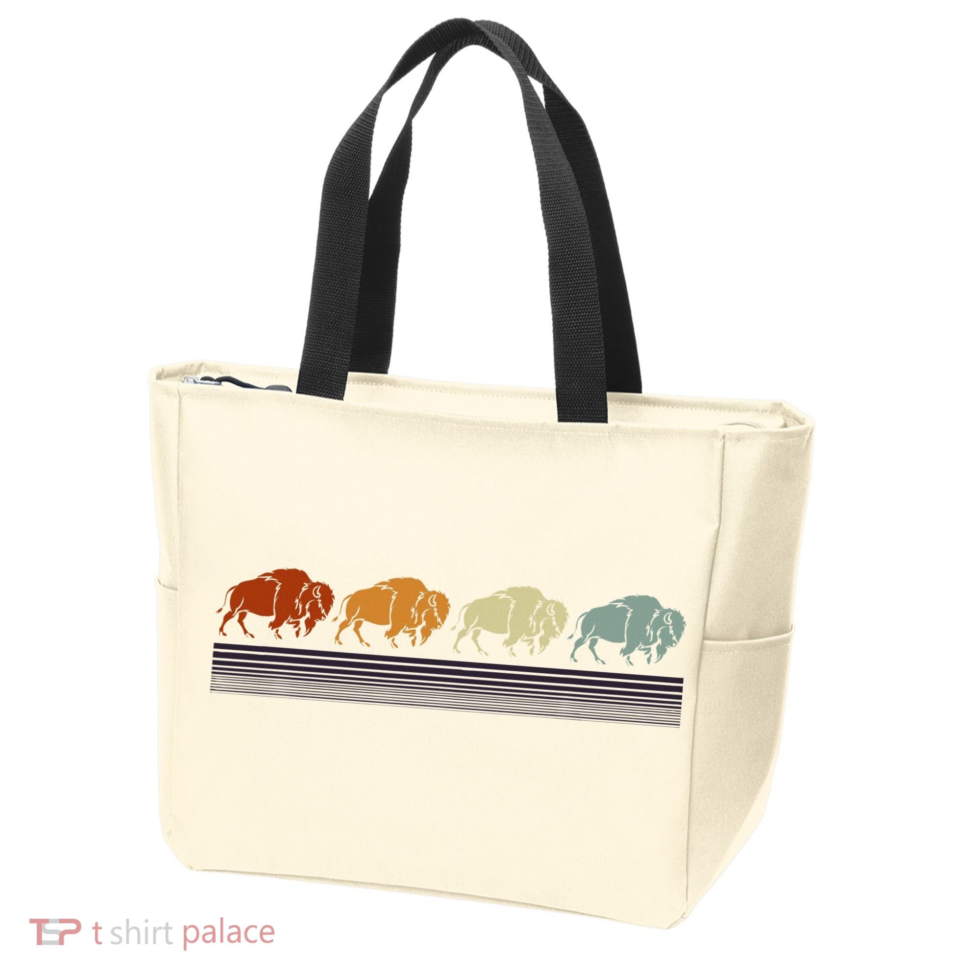 Retro Buffalo Tote Bag