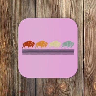 Retro Buffalo Coaster