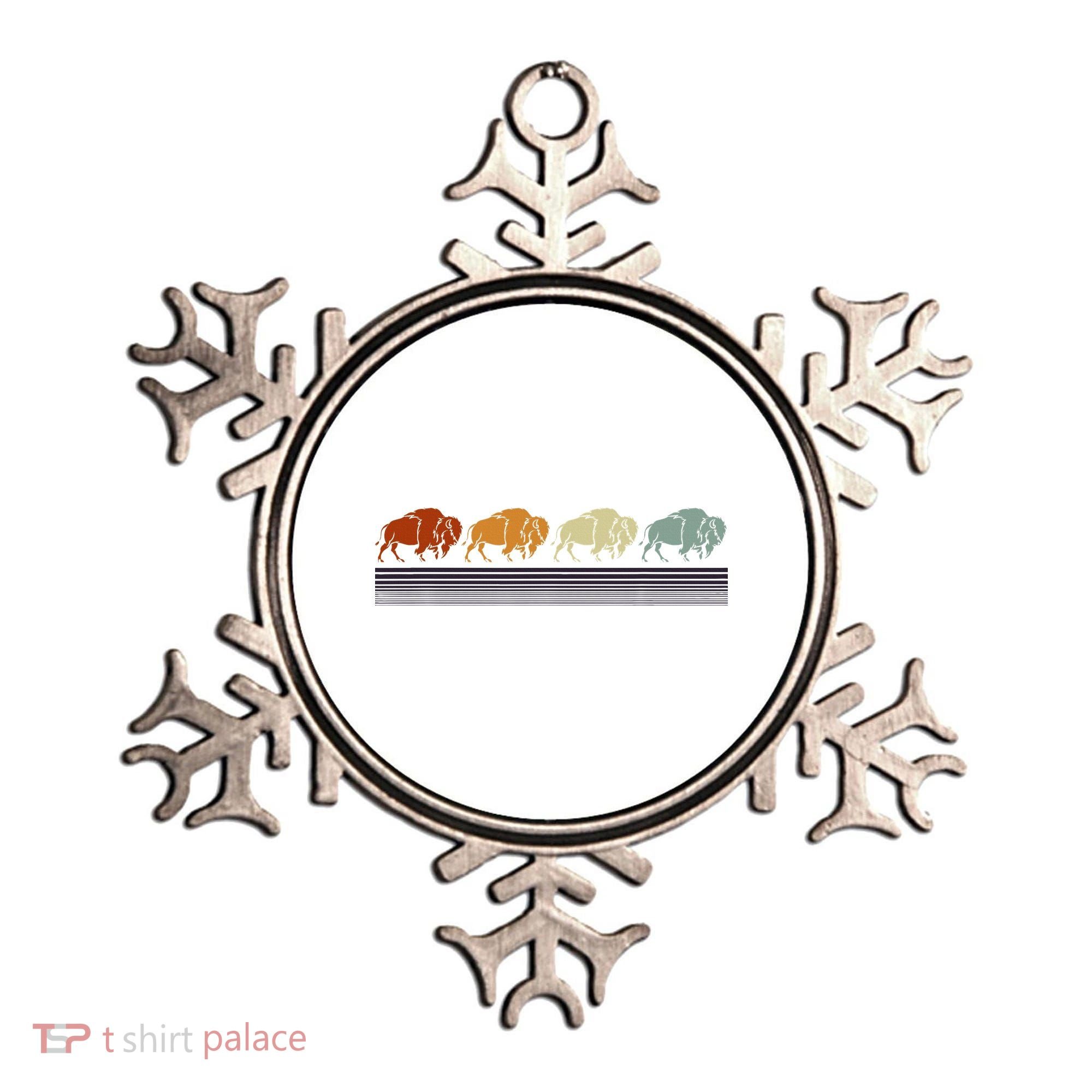 Retro Buffalo Ornament