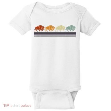 Retro Buffalo Baby Bodysuit