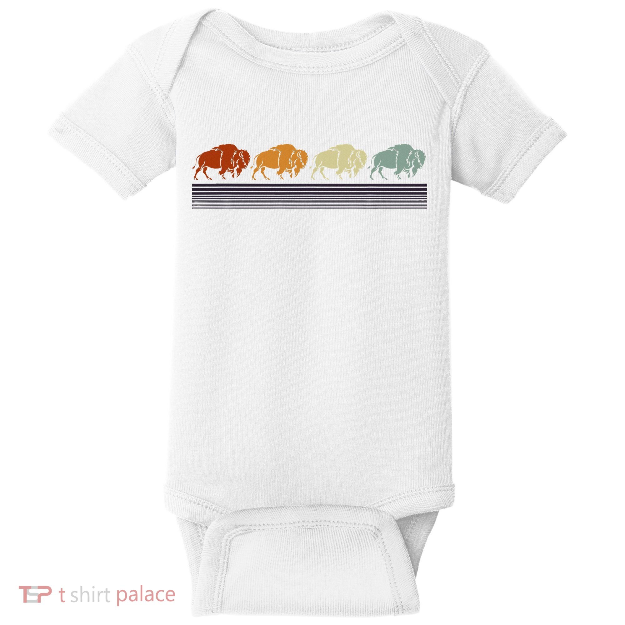 Retro Buffalo Baby Bodysuit